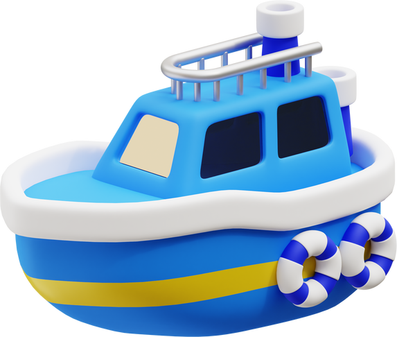 Boat 3D Illustration