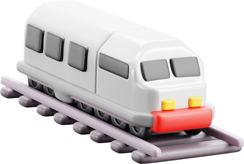 train 3D illustration