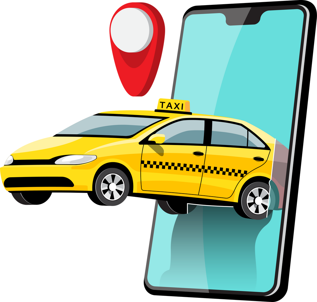 Taxi service application on mobile