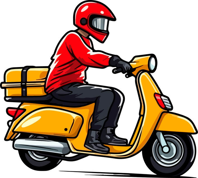 delivery scooter icon