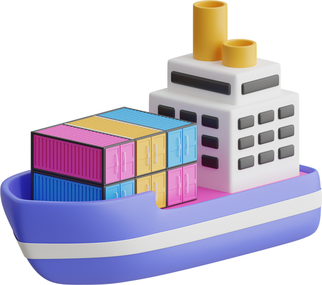 Shipping 3D Illustration